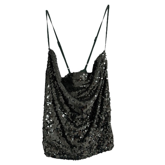 Sincerely Jules Sequined Dressy Party Tank Top Size L - Picture 1 of 3
